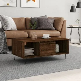 Oak brown plywood coffee table 90x50x36.5 cm by , Coffee table - Ref: Foro24-830595, Price: 61,53 €, Discount: %