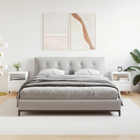 Mesitas de noche 2 uds madera de ingeniería blanco 40x35x50 cm de , Mesitas de noche - Ref: Foro24-830605, Precio: 73,71 €, D...