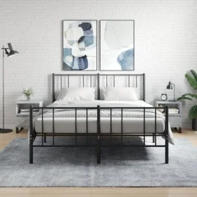 Nightstands 2 pcs concrete gray engineered wood 40x35x50 cm by , Nightstands - Ref: Foro24-830645, Price: 77,37 €, Discount: %