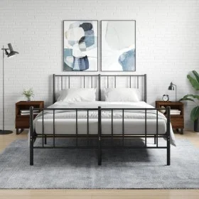 Mesitas noche 2 uds madera ingeniería marrón roble 40x35x50 cm de , Mesitas de noche - Ref: Foro24-830651, Precio: 82,75 €, D...