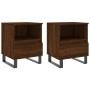 Mesitas noche 2 uds madera ingeniería marrón roble 40x35x50 cm de , Mesitas de noche - Ref: Foro24-830651, Precio: 83,80 €, D...