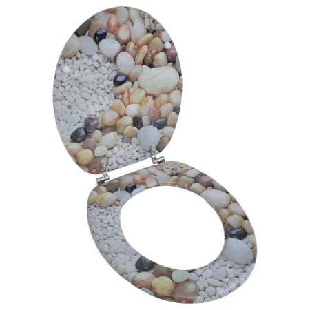 MDF wooden toilet seat, with stone print by vidaXL, Toilet and bidet seats - Ref: Foro24-141484, Price: 42,46 €, Discount: %