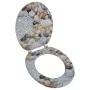 MDF wooden toilet seat, with stone print by vidaXL, Toilet and bidet seats - Ref: Foro24-141484, Price: 42,46 €, Discount: %