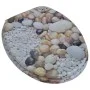 MDF wooden toilet seat, with stone print by vidaXL, Toilet and bidet seats - Ref: Foro24-141484, Price: 42,46 €, Discount: %