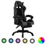 Silla gaming con luces LED RGB cuero sintético gris y negro de , Sillas de oficina - Ref: Foro24-288010, Precio: 233,93 €, De...