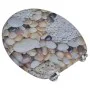 MDF wooden toilet seat, with stone print by vidaXL, Toilet and bidet seats - Ref: Foro24-141484, Price: 42,46 €, Discount: %