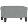 3-Sitzer-Sofa mit Hocker aus hellgrauem Stoff, 180 cm von , Sofas - Ref: Foro24-3201037, Preis: 307,52 €, Rabatt: %