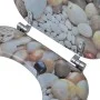 MDF wooden toilet seat, with stone print by vidaXL, Toilet and bidet seats - Ref: Foro24-141484, Price: 42,46 €, Discount: %