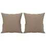 Sofá de 3 plazas con cojines cuero sintético capuchino 180 cm de , Sofás - Ref: Foro24-3200812, Precio: 291,03 €, Descuento: %