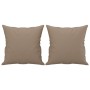 Sofá de 3 plazas con cojines cuero sintético capuchino 180 cm de , Sofás - Ref: Foro24-3200812, Precio: 294,53 €, Descuento: %