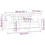 Sofá de 3 plazas con cojines cuero sintético capuchino 180 cm de , Sofás - Ref: Foro24-3200812, Precio: 291,03 €, Descuento: %