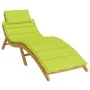 Cojín de tumbona de tela Oxford verde claro 186x58x3 cm de , Cojines para sillas y sofás - Ref: Foro24-314169, Precio: 41,82 ...
