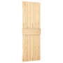 Puerta corredera con herrajes madera maciza de pino 70x210 cm en Puertas | Comprar online en Foru.es