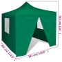 Cenador plegable verde con 4 paredes 3x3 m de vidaXL, Carpas y cenadores - Ref: Foro24-41468, Precio: 126,76 €, Descuento: %