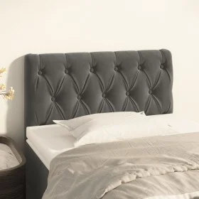 Dunkelgraues Samtkopfteil 80x7x78/88 cm von , Kopf- und Fußteile - Ref: Foro24-346307, Preis: 40,05 €, Rabatt: %