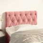 Pink velvet headboard 80x7x78/88 cm by , Headboards and footboards - Ref: Foro24-346311, Price: 48,80 €, Discount: %