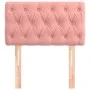 Pink velvet headboard 80x7x78/88 cm by , Headboards and footboards - Ref: Foro24-346311, Price: 48,80 €, Discount: %