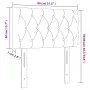 Pink velvet headboard 80x7x78/88 cm by , Headboards and footboards - Ref: Foro24-346311, Price: 48,80 €, Discount: %