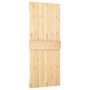 Puerta corredera con herrajes madera maciza de pino 85x210 cm en Puertas | Comprar online en Foru.es