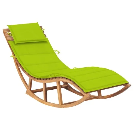 Schaukelliege mit Kissen aus massivem Teakholz von , Liegen - Ref: Foro24-3063344, Preis: 342,18 €, Rabatt: %