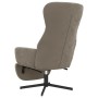 Sillón de relax con reposapiés de terciopelo gris claro de , Sillones - Ref: Foro24-3097495, Precio: 126,29 €, Descuento: %