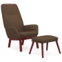 Sillón de relax con taburete tela marrón de , Sillones - Ref: Foro24-3097874, Precio: 153,04 €, Descuento: %