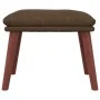 Relaxation armchair with brown fabric stool by , Armchairs - Ref: Foro24-3097874, Price: 150,57 €, Discount: %