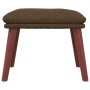 Sillón de relax con taburete tela marrón de , Sillones - Ref: Foro24-3097874, Precio: 153,04 €, Descuento: %