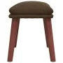 Relaxation armchair with brown fabric stool by , Armchairs - Ref: Foro24-3097874, Price: 150,57 €, Discount: %