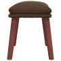 Sillón de relax con taburete tela marrón de , Sillones - Ref: Foro24-3097874, Precio: 153,04 €, Descuento: %