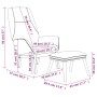 Sillón de relax con taburete tela marrón de , Sillones - Ref: Foro24-3097874, Precio: 153,04 €, Descuento: %