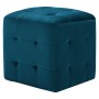 Mesitas de noche 2 unidades terciopelo azul 30x30x30 cm de vidaXL, Mesitas de noche - Ref: Foro24-249016, Precio: 90,50 €, De...