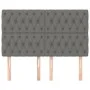 Cabeceros 4 unidades tela gris oscuro 72x7x78/88 cm de , Cabeceros y pies de cama - Ref: Foro24-3116667, Precio: 120,83 €, De...