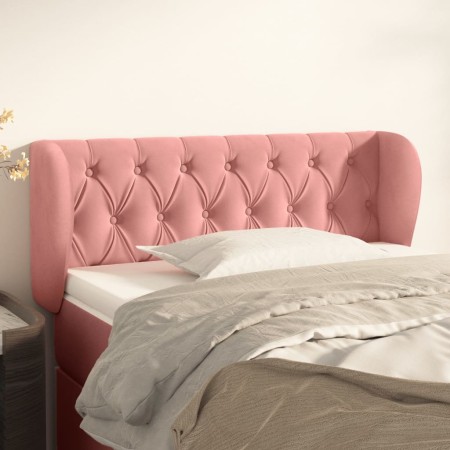 Cabecero de terciopelo rosa 103x23x78/88 cm de , Cabeceros y pies de cama - Ref: Foro24-3117527, Precio: 67,64 €, Descuento: %