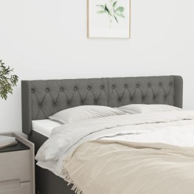 Cabecero de tela gris oscuro 147x16x78/88 cm de , Cabeceros y pies de cama - Ref: Foro24-3119103, Precio: 76,80 €, Descuento: %