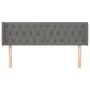 Kopfteil aus dunkelgrauem Stoff, 147 x 16 x 78/88 cm von , Kopf- und Fußteile - Ref: Foro24-3119103, Preis: 77,44 €, Rabatt: %