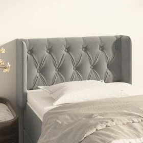 Cabecero de terciopelo gris claro 83x16x78/88 cm de , Cabeceros y pies de cama - Ref: Foro24-3119134, Precio: 53,75 €, Descue...