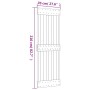 Puerta corredera con herrajes madera maciza de pino 70x210 cm en Puertas | Comprar online en Foru.es