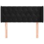 Cabecero de terciopelo negro 103x16x78/88 cm de , Cabeceros y pies de cama - Ref: Foro24-3119148, Precio: 59,56 €, Descuento: %