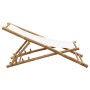 Tumbona de jardín bambú y lona de vidaXL, Sillas de jardín - Ref: Foro24-41491, Precio: 51,67 €, Descuento: %