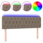 Cabecero con LED de tela gris taupe 144x7x78/88 cm de , Cabeceros y pies de cama - Ref: Foro24-3121950, Precio: 82,07 €, Desc...