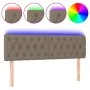 Cabecero con LED de tela gris taupe 144x7x78/88 cm de , Cabeceros y pies de cama - Ref: Foro24-3121950, Precio: 82,01 €, Desc...