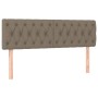 Cabecero con LED de tela gris taupe 144x7x78/88 cm de , Cabeceros y pies de cama - Ref: Foro24-3121950, Precio: 82,07 €, Desc...