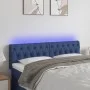 Kopfteil aus blauem Stoff mit LED 144x7x78/88 cm von , Kopf- und Fußteile - Ref: Foro24-3121952, Preis: 69,30 €, Rabatt: %