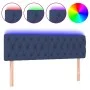 Kopfteil aus blauem Stoff mit LED 144x7x78/88 cm von , Kopf- und Fußteile - Ref: Foro24-3121952, Preis: 69,30 €, Rabatt: %