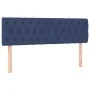 Cabecero con LED de tela azul 144x7x78/88 cm de , Cabeceros y pies de cama - Ref: Foro24-3121952, Precio: 69,30 €, Descuento: %