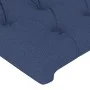 Kopfteil aus blauem Stoff mit LED 144x7x78/88 cm von , Kopf- und Fußteile - Ref: Foro24-3121952, Preis: 69,30 €, Rabatt: %