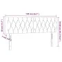 Cabecero con LED de tela azul 144x7x78/88 cm de , Cabeceros y pies de cama - Ref: Foro24-3121952, Precio: 69,30 €, Descuento: %