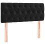 Cabecero con LED de terciopelo negro 100x7x78/88 cm de , Cabeceros y pies de cama - Ref: Foro24-3121992, Precio: 53,00 €, Des...