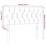 Cabecero con LED de terciopelo negro 100x7x78/88 cm de , Cabeceros y pies de cama - Ref: Foro24-3121992, Precio: 53,00 €, Des...